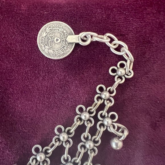 Boho Silver Finger Ring Bracelet Hand Chain NEW - Picture 5 of 9